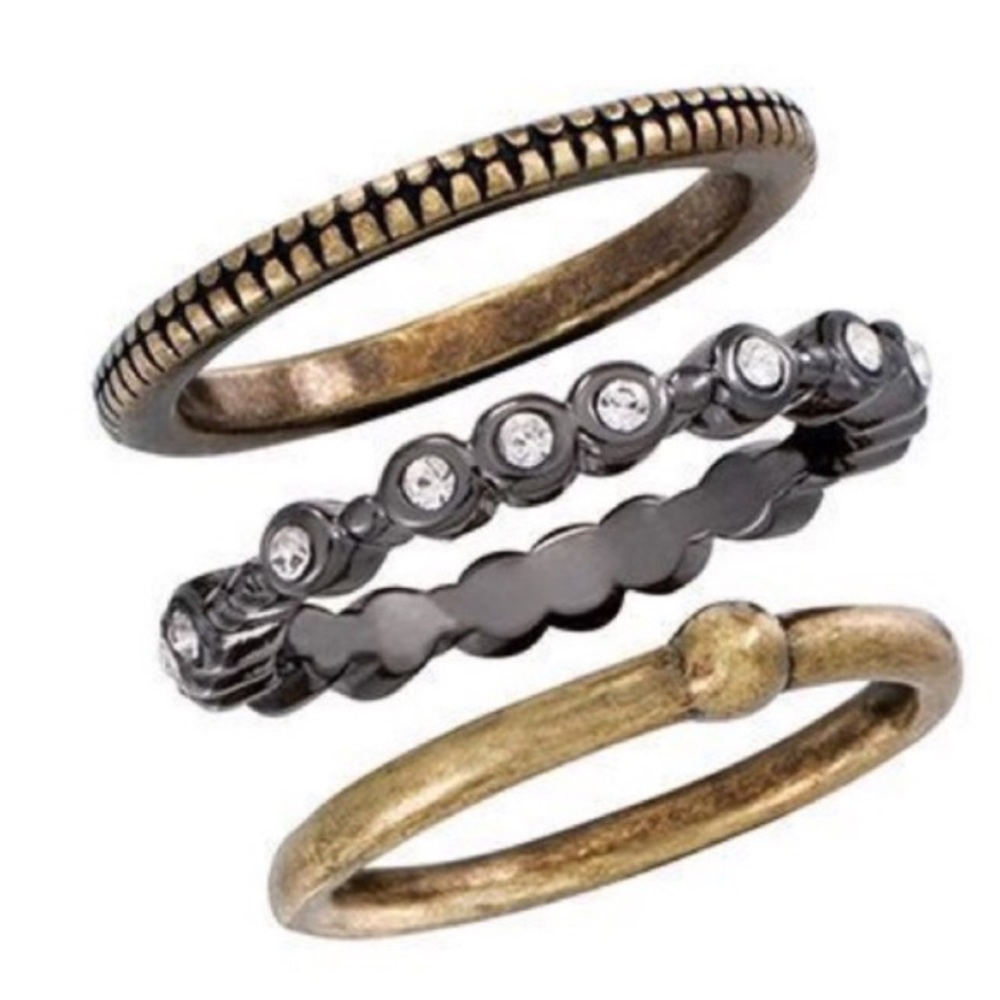 Silpada K&R “Destinations Stack” Rings - Picture 3 of 5